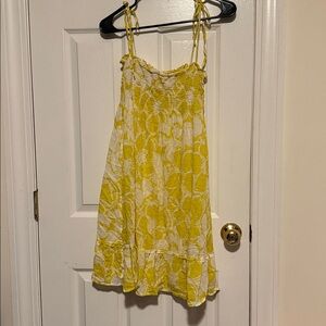 J. Crew Yellow and White Floral Dress